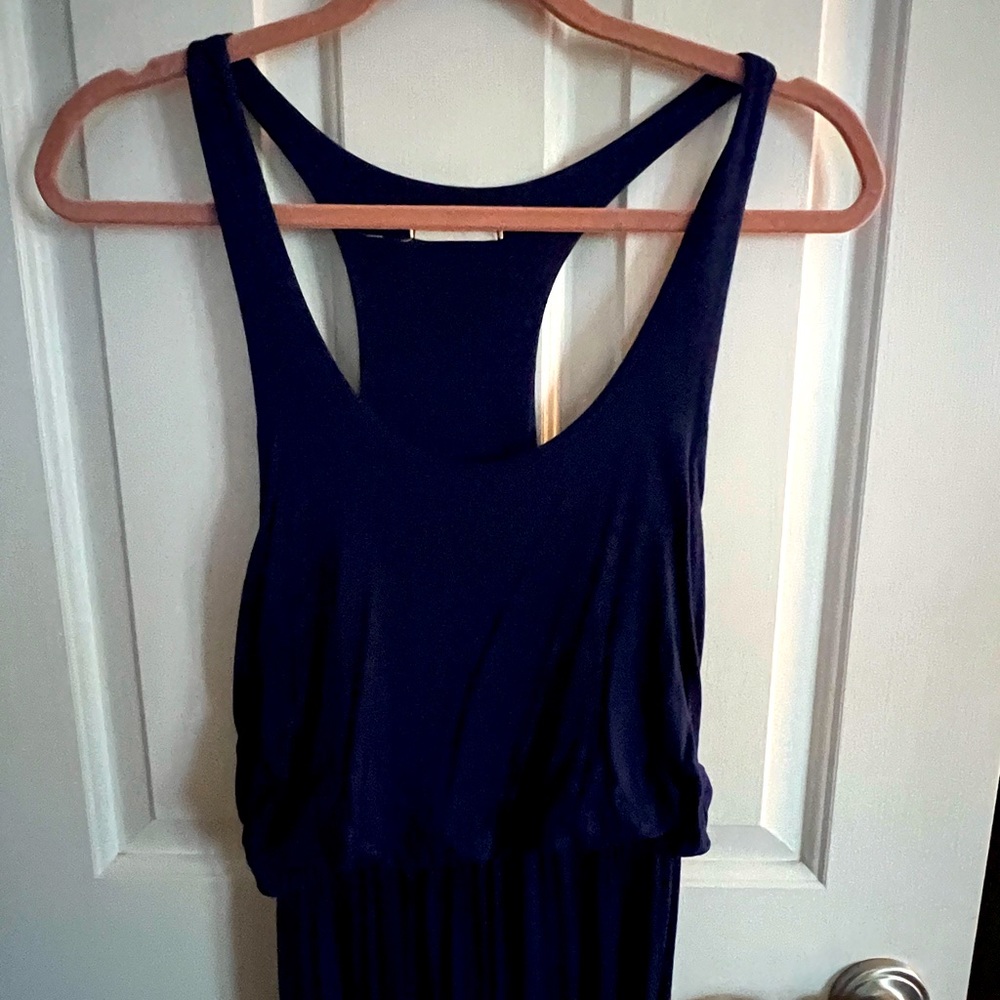 Womens Navy maxi dress